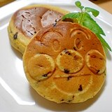 バナナとかぼちゃのチョコチップパンケーキ☆